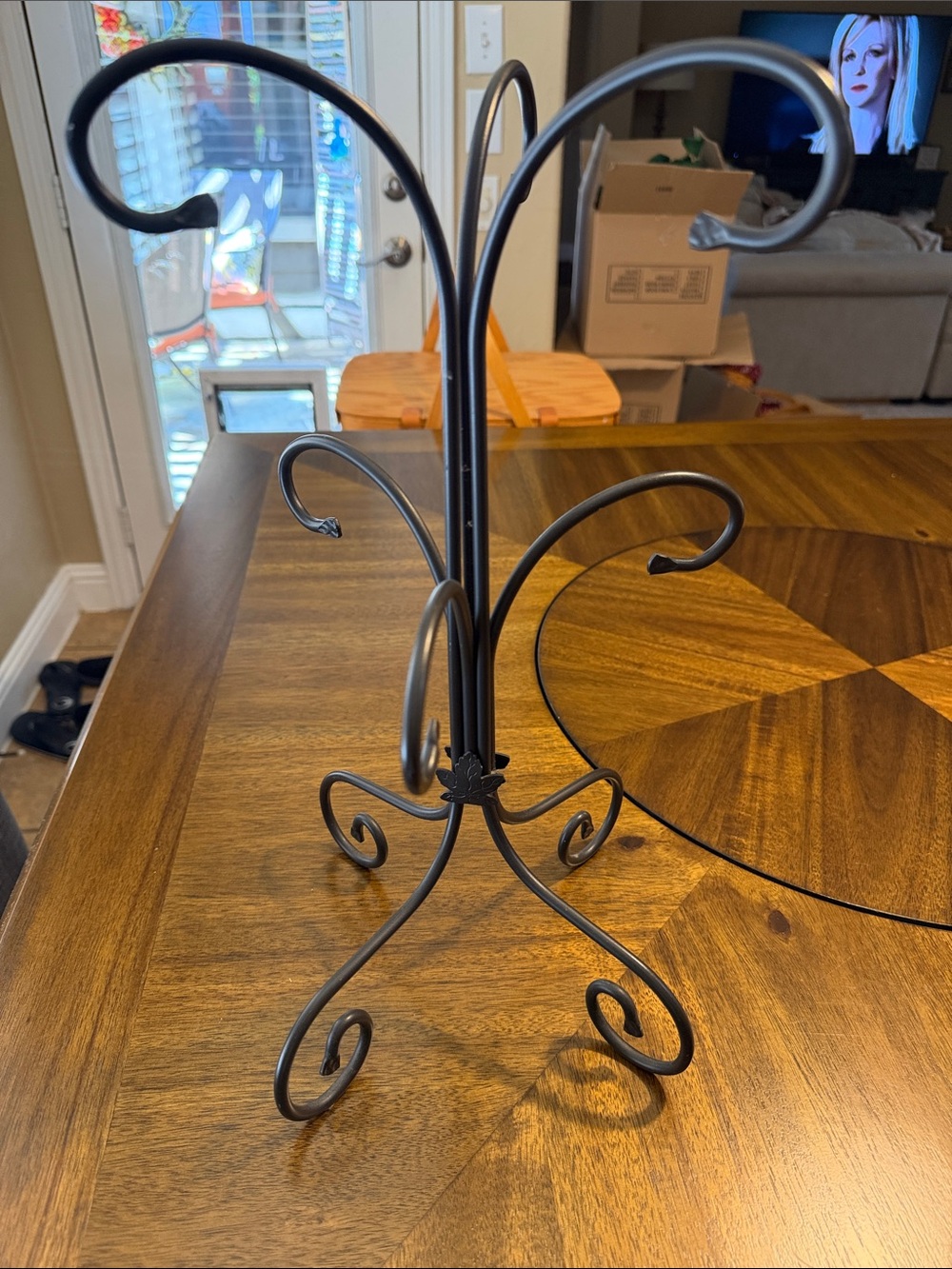 Longaberger Black Metal Display Stand